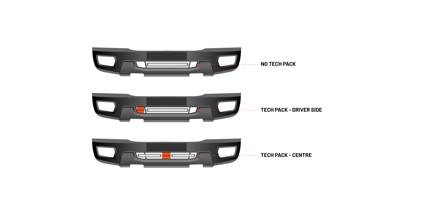 STEDI Lower Grill Light Bar Mounting Bracket to suit Ford Ranger PX2 / Everest 2015-2018
