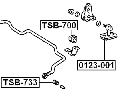 Front Swaybar Link to suit Toyota Landcruiser 80 Series 1990-1998