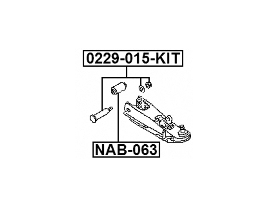 FEBEST Camber Adjustment Bolt Kit