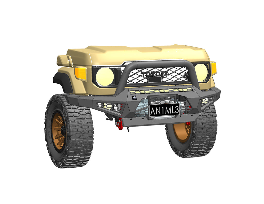 Offroad Animal 3" Round Hoop to suit Toyota Landcruiser 70 Series Facelift Predator Bar 2023-Onwards