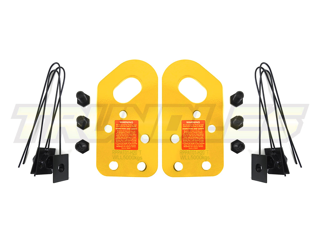 Trundles Heavy Duty Yellow Tow Point to suit Nissan Patrol Y60/Y61 1987-2023
