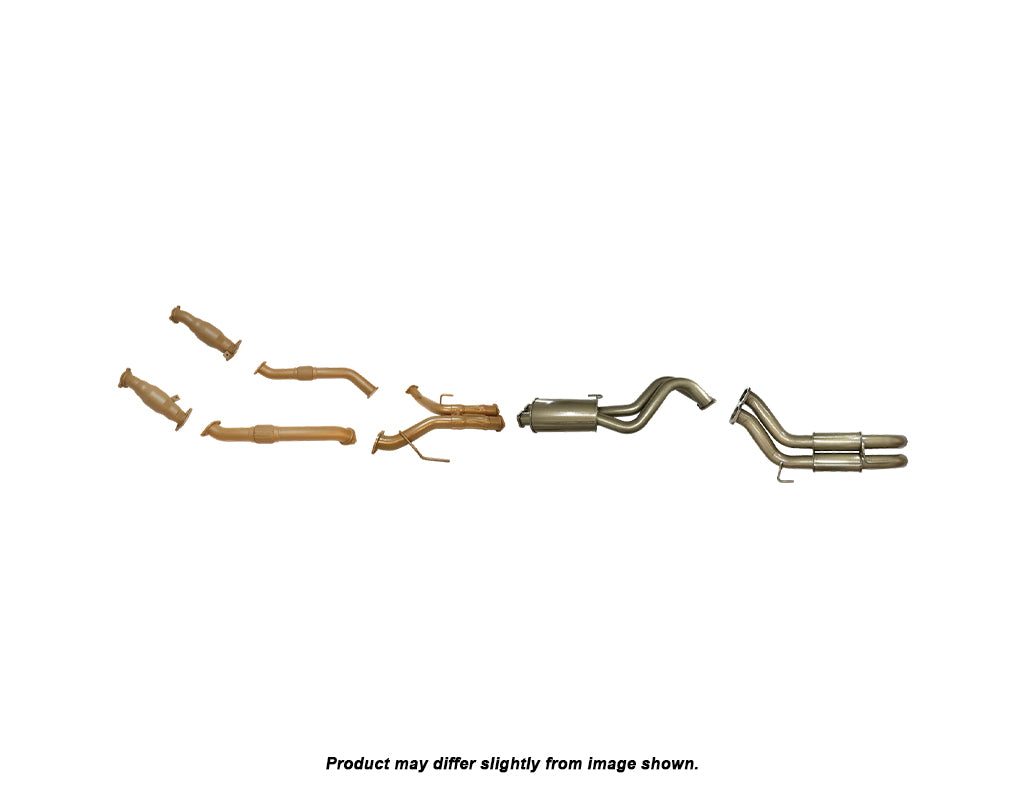 King Brown Turbo Back Exhaust System (with Cat) to suit Toyota Landcruiser 200 Series 1VD-FTV 2007-2015