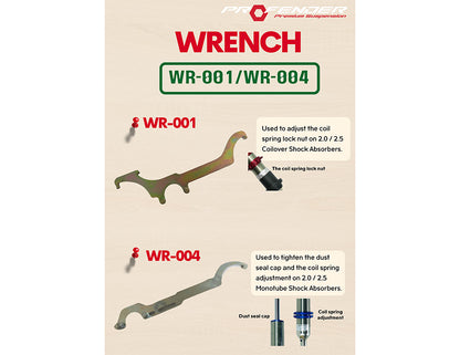 Profender Universal Shock Spanner Wrench - Gold