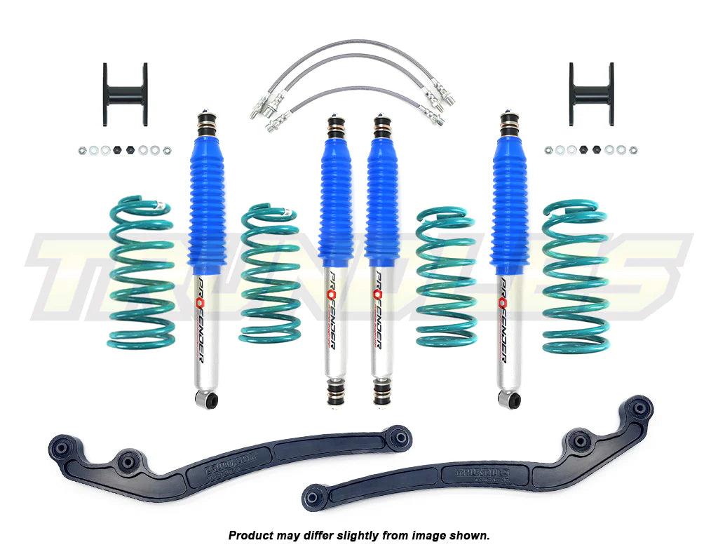 Profender 75mm Gas Lift Kit to suit Toyota Landcruiser 80/105 Series 1990-2007 (ABS Models)