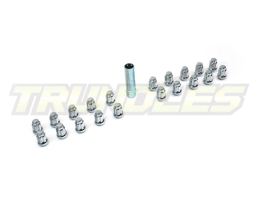 40383 | Wheel Nut Pack (20) - M14 x 1.5 Lug Nut - Spline Drive - CHROME