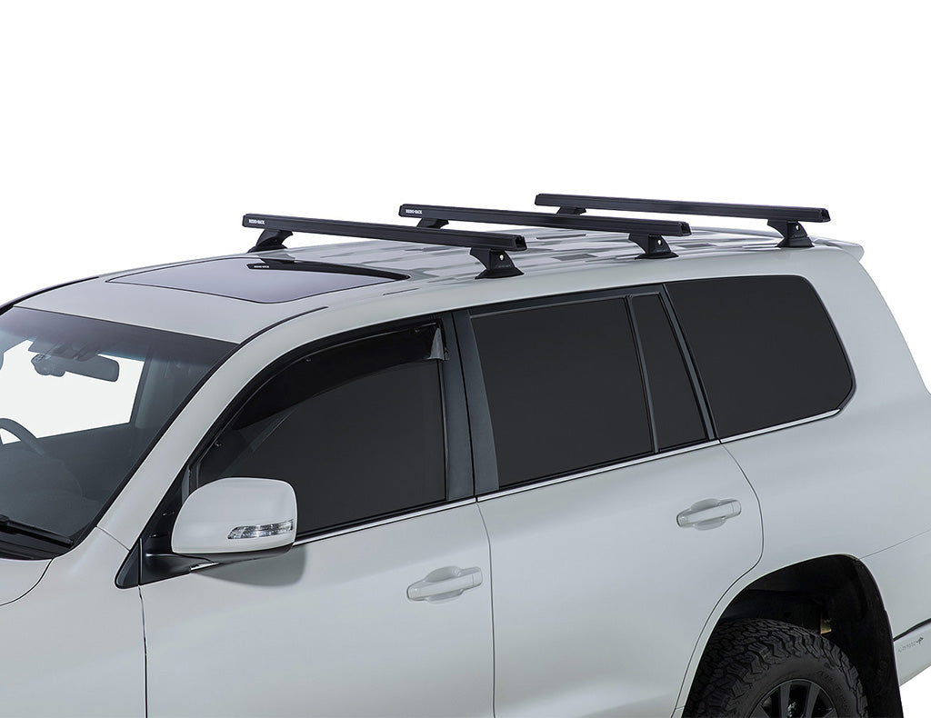 Rhino Rack Heavy Duty RCH Black 3 Bar Roof Rack to suit Toyota Landcruiser 200 Series 2007-2022 / Lexus LX570 2007-2015