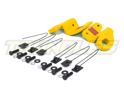 Trundles Heavy Duty Yellow Tow Point (Pair) to suit Mitsubishi Triton ML/MN 2006-2015