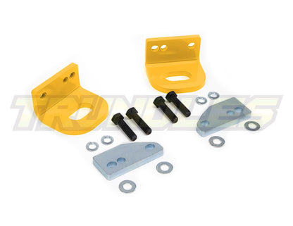 Trundles Heavy Duty Yellow Tow Point (Pair) to suit Nissan Navara D21/D22 1997-2008