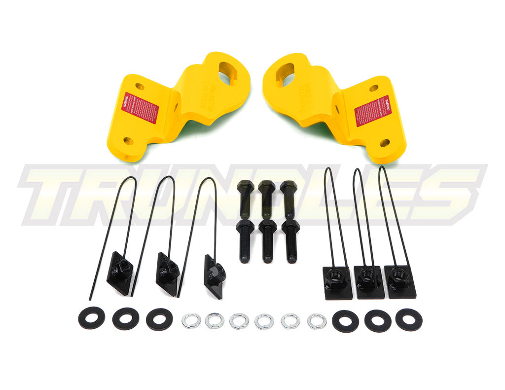 Trundles Heavy Duty Yellow Tow Point (Pair) to suit Mitsubishi Triton ML/MN 2006-2015