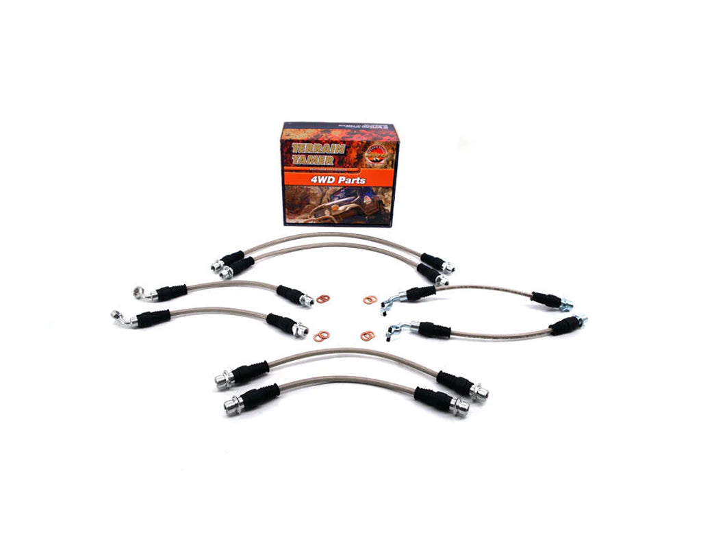 37528 | Terrain Tamer Brake Hose Kit to suit Toyota Landcruiser 70 Series 2016-Onwards
