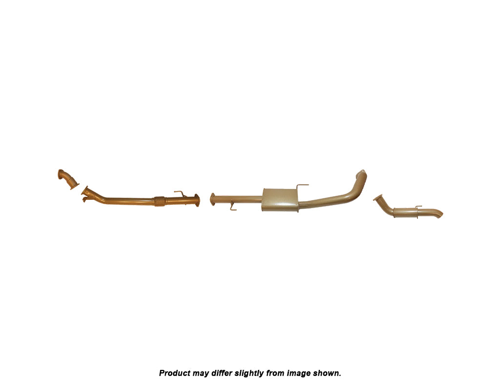 King Brown Turbo Back Exhaust System (no Cat) to suit Toyota Landcruiser Prado 120/150 Series 1KD-FTE 2006-2015