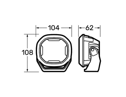 Narva 12/24V 4" EX2 Driving Light (Single)