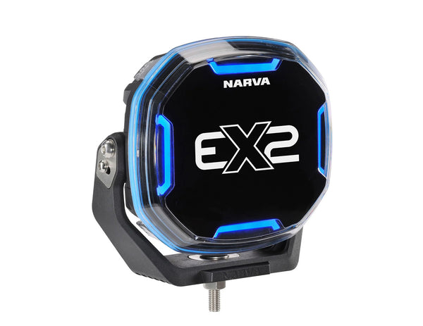 Narva 12/24V 7" EX2-R Driving Light (Pair) RGB Enabled