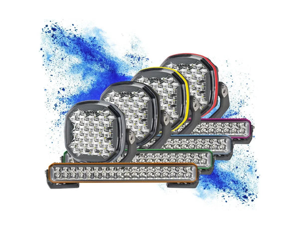 Narva 12/24V 9" EX2-R Driving Light (Pair) RGB Enabled