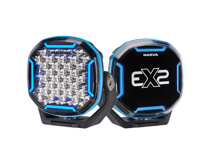 Narva 12/24V 9" EX2-R Driving Light (Pair) RGB Enabled