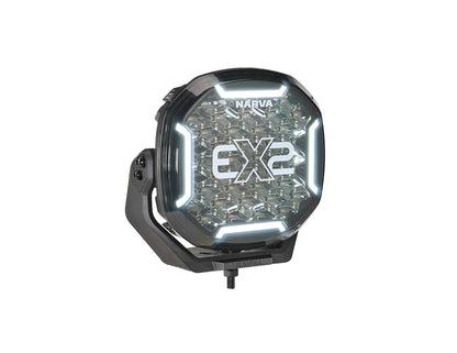 Narva Blackout 12/24V 7" EX2 Driving Light with Dual-Colour Front Position Lights (Pair)