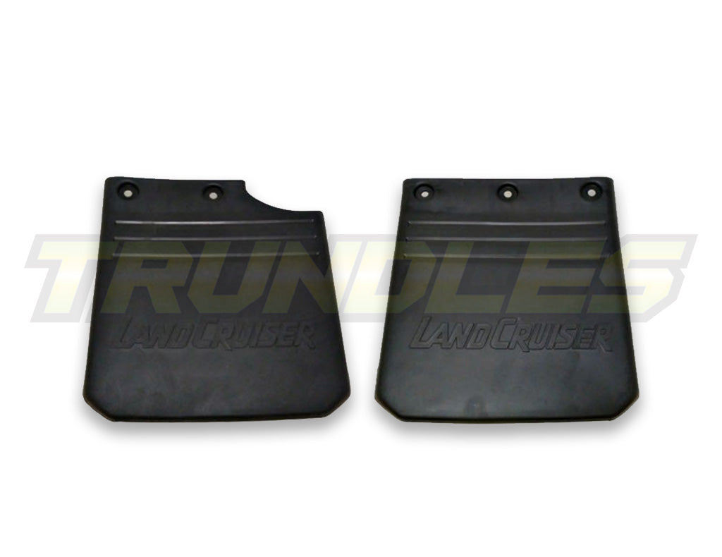 Genuine Left & Right Rear Mudflap Kit to suit Toyota Landcruiser 70 Series 1990-Onwards