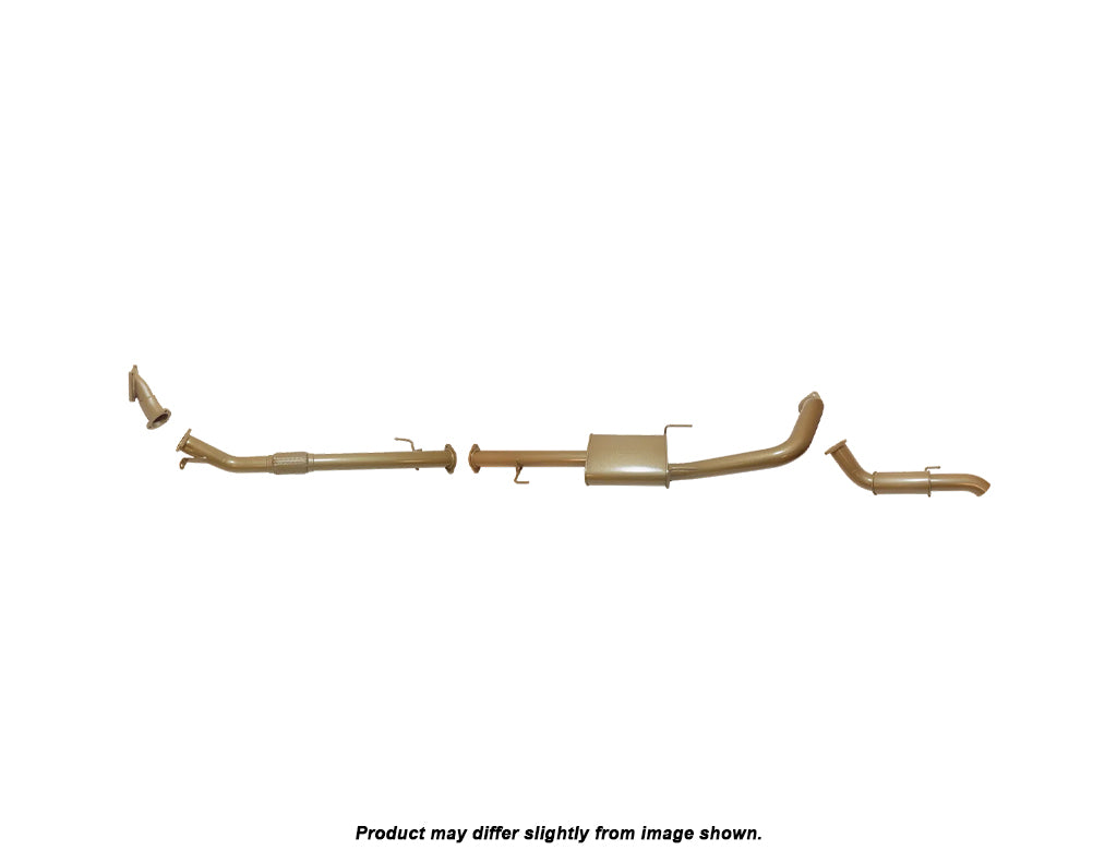 King Brown Turbo Back Exhaust System (no Cat) to suit Toyota Landcruiser Prado 120/150 Series 1KZ-TE 2003-2006