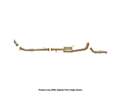King Brown Turbo Back Exhaust System (no Cat) to suit Toyota Landcruiser Prado 120/150 Series 1KZ-TE 2003-2006