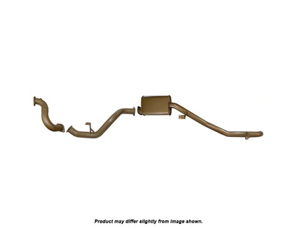 King Brown DPF Back Exhaust System to suit Toyota Landcruiser 78 Series 1VD-FTV 2016-Onwards