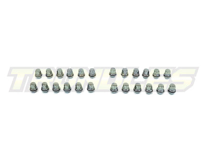 40386 | Wheel Nut Pack (24) - M12 x 1.25 Wheel Nut (Shank & Washer) - CHROME