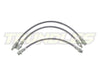 Trundles Extended Braided Brake Hose Kit to suit Toyota Landcruiser 80 Series (ABS) 1990-1998