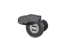 Narva HD Dual USB Socket with Magnetic Dust Cover