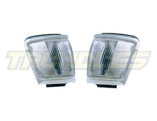 Clear Corner Lamps with Chrome Trim to suit Toyota Hilux Surf/4Runner 4WD 1992-1997