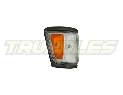 Amber/Clear Corner Lamps with Chrome/Grey Trim to suit Toyota Hilux 4WD 1992-1997