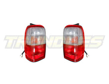 Clear/Red Rear Lamp Assemblies to suit Toyota Hilux Surf/4Runner KZN185 1996-2003