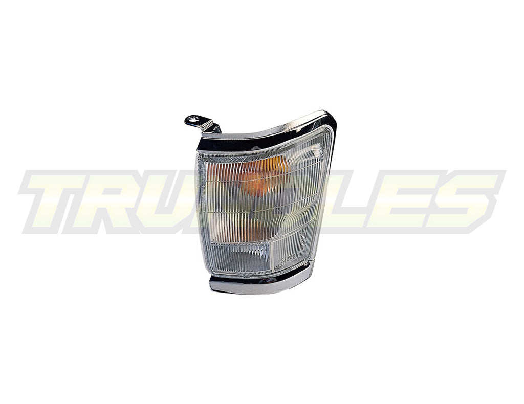 Corner Lamps with Chrome/Silver Trim to suit Toyota Hilux 2WD/4WD 1999-2001