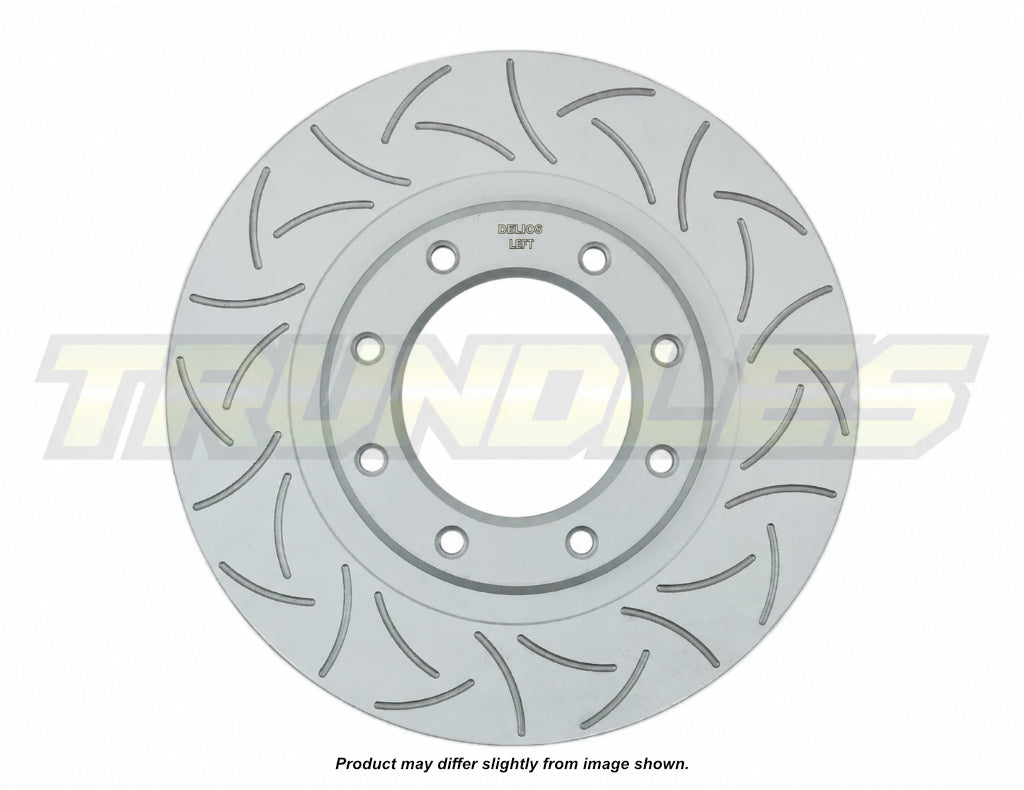 Delios Front Brake Rotor to suit Dodge Ram 2500/3500 2016-Onwards (PAIR) Promek (Slotted Rotor)