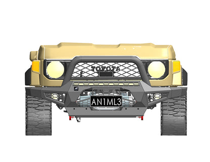 Offroad Animal 3" Round Hoop to suit Toyota Landcruiser 70 Series Facelift Predator Bar 2023-Onwards