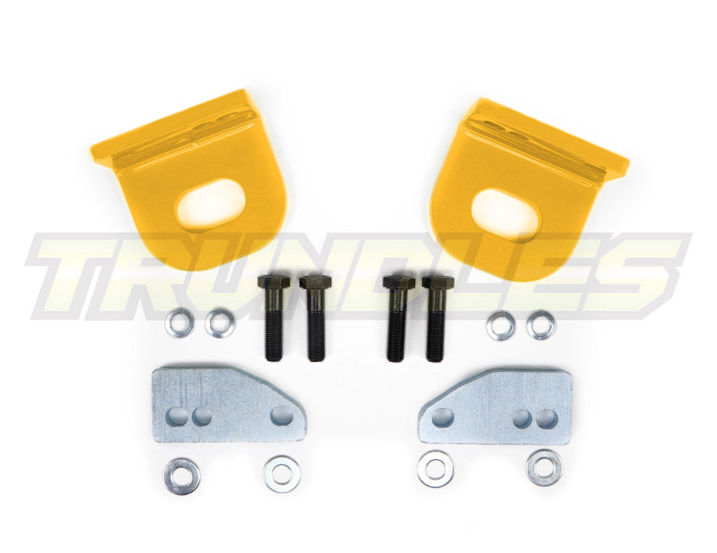 Trundles Heavy Duty Yellow Tow Point (Pair) to suit Nissan Navara D21/D22 1997-2008