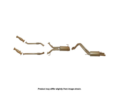 King Brown Turbo Back Exhaust System (with Cat) to suit Toyota Landcruiser 200 Series 1VD-FTV 2007-2015