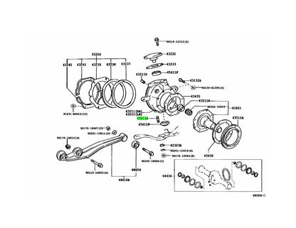 Genuine Hub Stud to suit Toyota Landcruiser 40/60/70/80/105 Series / Hilux Solid Front Axle 1960-2024