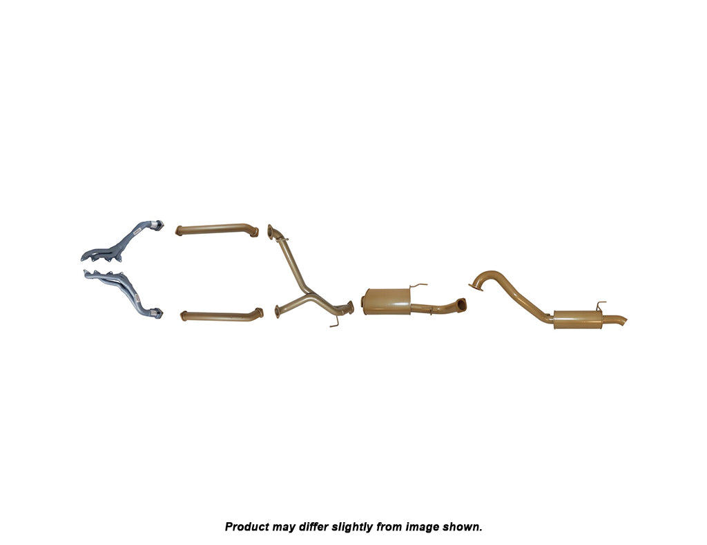 King Brown Head Back Exhaust System to suit Toyota Landcruiser 100 Series 2UZ-FE 1998-2008