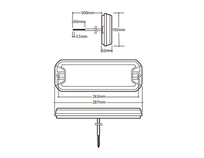 Narva LED Rear Sequential Combination Lamp (Stop/Tail/Indicator/Reverse)