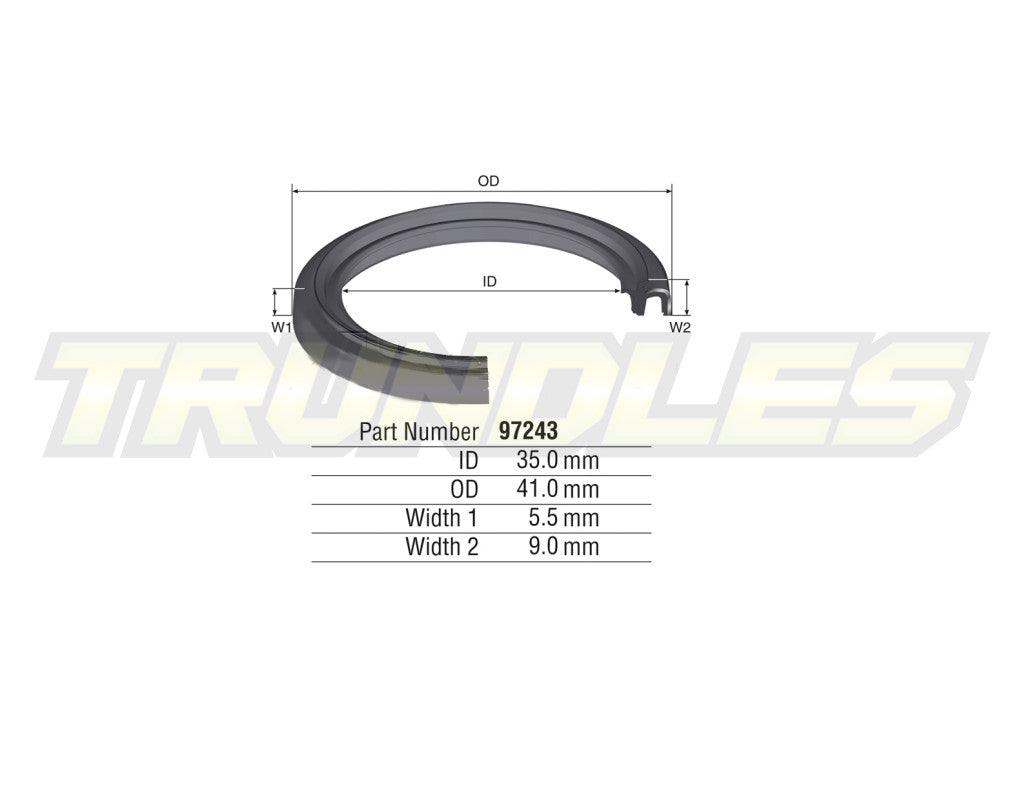 Kelpro Inner Rear Axle Seal to suit Toyota Landcruiser 80 Series 1990-1998
