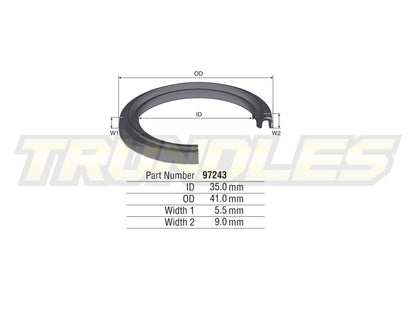 Kelpro Inner Rear Axle Seal to suit Toyota Landcruiser 80 Series 1990-1998