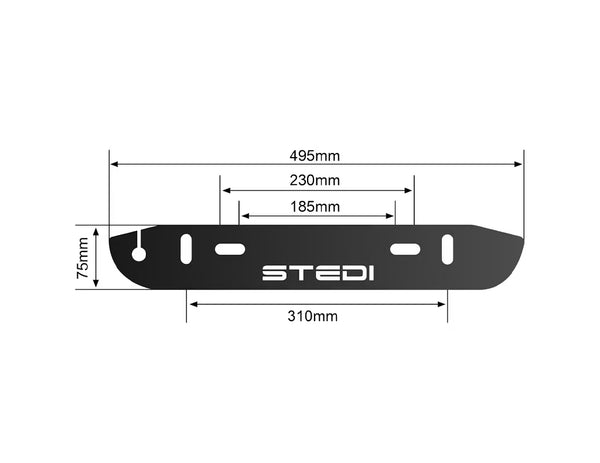 STEDI Number Plate Light Mounting Bracket