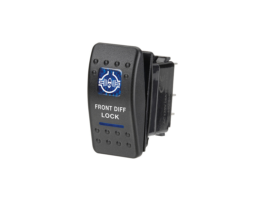E Support 12V 20A Blue Front Diff Lock Switch