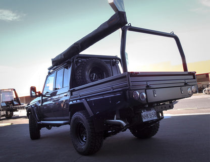 Trundles Fabricated Deck Pole Holder Pair