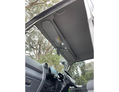 D.O.T.I Full Facia Roof Console to suit Toyota Landcruiser 76/79 Series Dual Cab 1999-Onwards