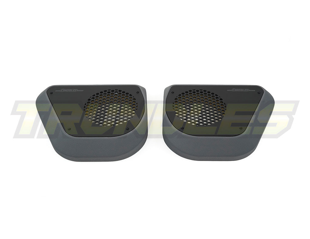 D.O.T.I Premium Rear Speaker Door Pods to suit Toyota Landcruiser 79 Dual Cab + 76 Wagon 2009 - Onwards