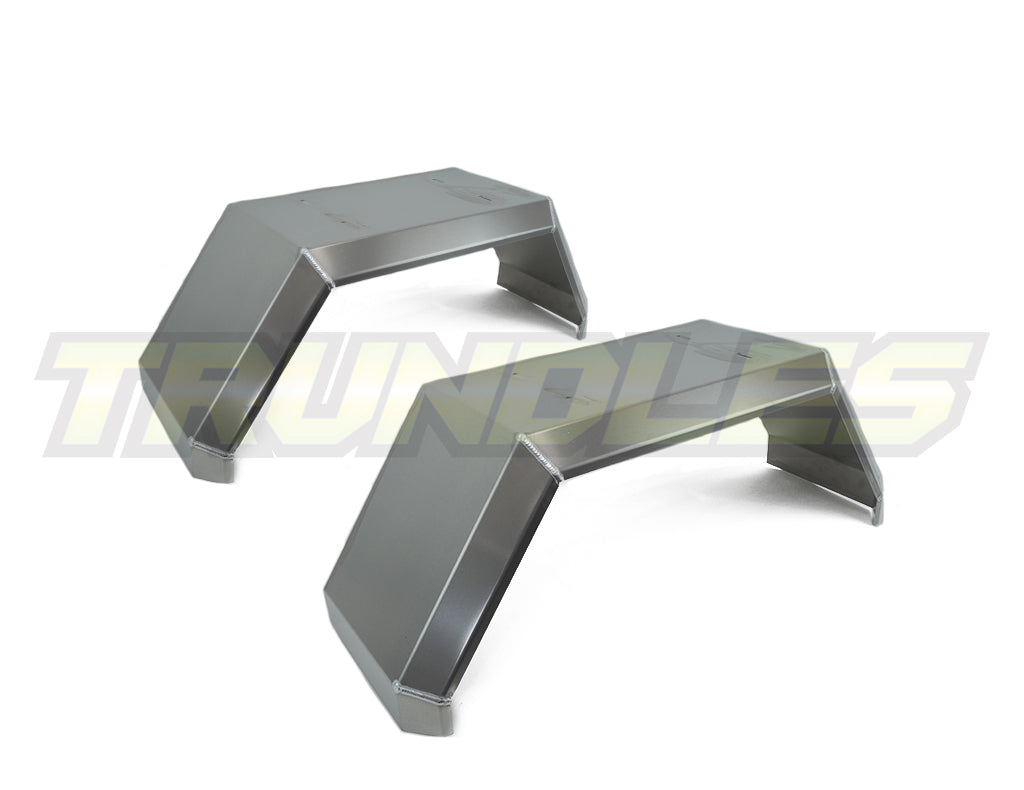 Trundles Universal Rear Deck Alloy Toolboxes & Guards (Pair)