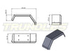 Trundles Alloy Deck Toolboxes & Guards (Pair) to suit Toyota Landcruiser 79 Series 1999-Onwards