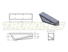 Trundles Alloy Deck Toolboxes & Guards (Pair) to suit Toyota Landcruiser 79 Series 1999-Onwards