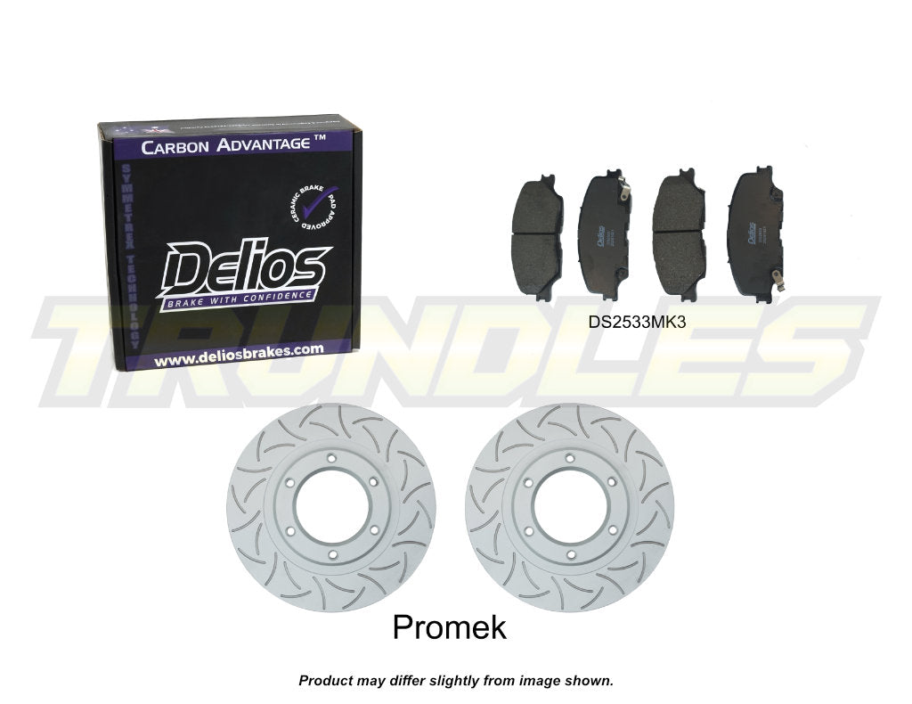 Delios Front Brake Upgrade Kit to suit Isuzu D-Max 2020-Onwards