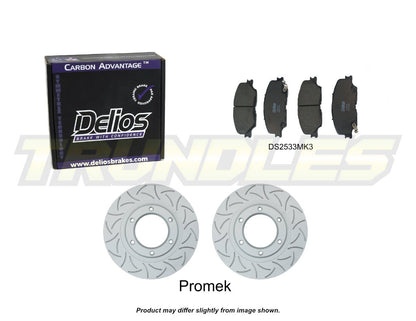 Delios Front Brake Upgrade Kit to suit Isuzu D-Max 2020-Onwards